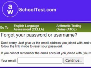 Reset Forgotten Password For Awschooltest Login