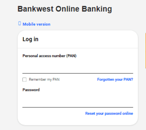 Bankwest Login
