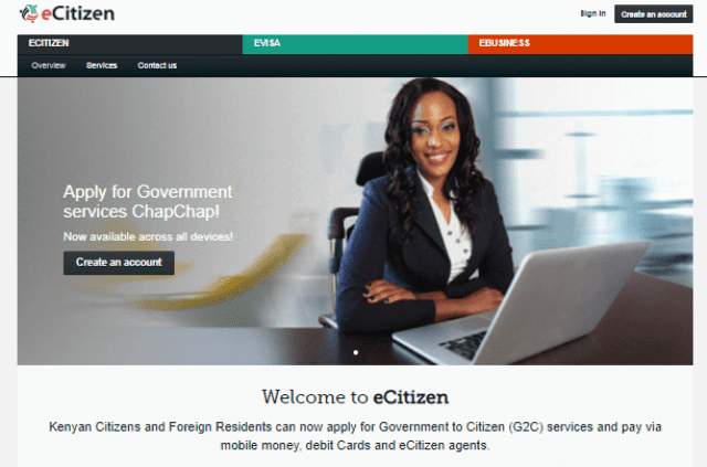 Ecitizen Login Sign Up @ Ecitizen.go.ke Portal Account Sign In